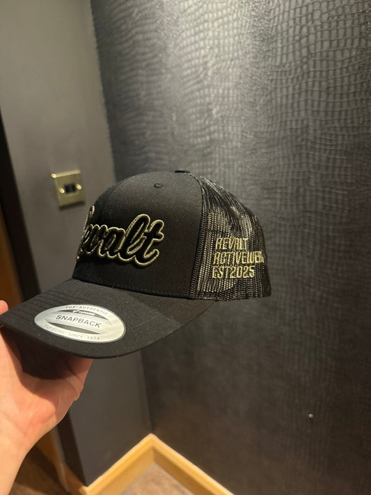 Revalt “ consistency is key” khaki and black cap